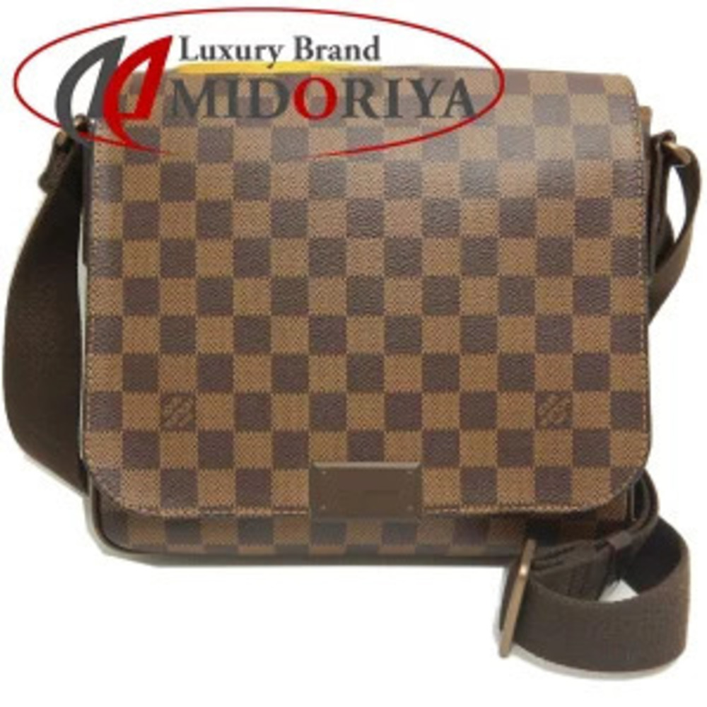 LOUIS VUITTON Damier District Shoulder Bag Ebene